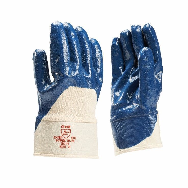 287500 Nitrile gedompelde handschoenen, ventilerende rug, met kap