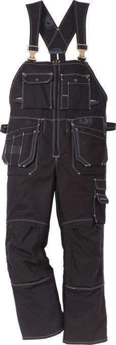FRISTADS 100310 Amerikaanse overall met spijkerzakken en kniezakken